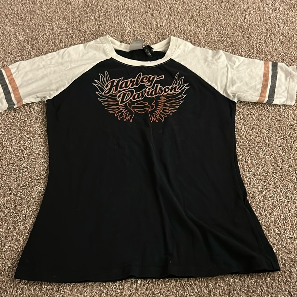 Harley Davidson Baseball Tee